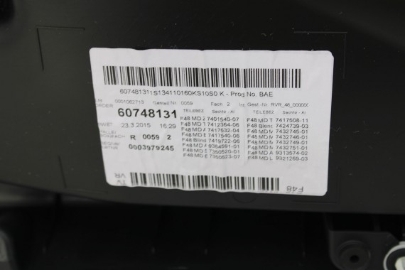 BMW X1 F48 FOTELE KOMPLET FOTELI siedzeń siedzenia tapicerka PDMZ Leder Dakota perforiert/mocca + boczki drzwiowe + podłokietnik