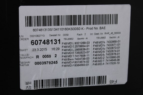 BMW X1 F48 FOTELE KOMPLET FOTELI siedzeń siedzenia tapicerka PDMZ Leder Dakota perforiert/mocca + boczki drzwiowe + podłokietnik