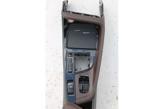 BMW X1 F48 FOTELE KOMPLET FOTELI siedzeń siedzenia tapicerka PDMZ Leder Dakota perforiert/mocca + boczki drzwiowe + podłokietnik