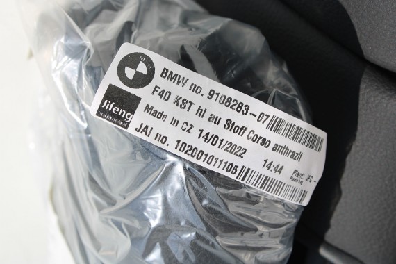BMW 2 F44 FOTELE KOMPLET FOTELI siedzeń siedzenia tapicerka M PAKIET KCSW Sensatec/schwarz + boczki drzwiowe LCi GRAND COUPE