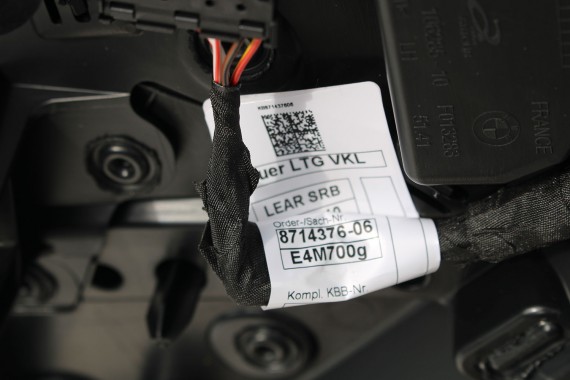 BMW 2 F44 FOTELE KOMPLET FOTELI siedzeń siedzenia tapicerka M PAKIET KCSW Sensatec/schwarz + boczki drzwiowe LCi GRAND COUPE