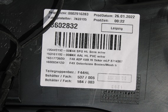 BMW 2 F44 FOTELE KOMPLET FOTELI siedzeń siedzenia tapicerka M PAKIET KCSW Sensatec/schwarz + boczki drzwiowe LCi GRAND COUPE