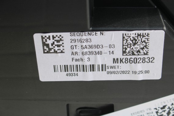 BMW 2 F44 FOTELE KOMPLET FOTELI siedzeń siedzenia tapicerka M PAKIET KCSW Sensatec/schwarz + boczki drzwiowe LCi GRAND COUPE