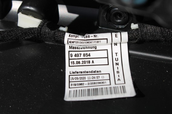 MINI COUNTRYMAN F60 FOTELE KOMPLET FOTELI siedzeń siedzenia tapicerka +boczki drzwiowe KDE1 Stoff/Leatherette Pearl/carbon-black