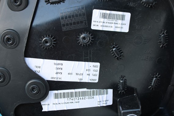 MINI COUNTRYMAN F60 FOTELE KOMPLET FOTELI siedzeń siedzenia tapicerka +boczki drzwiowe KDE1 Stoff/Leatherette Pearl/carbon-black