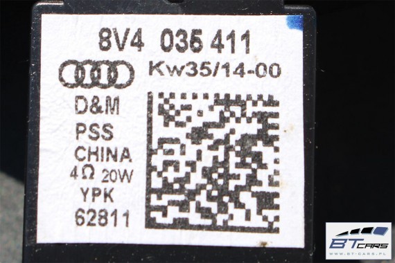 AUDI A3 SEDAN SPORTBACK GŁOŚNIKI KOMPLET 8V0035399 8V4035411 8V4035415 ZESTAW NAGŁOŚNIENIE 8V0035399 8V4035411 8V4035415 8V4 8V5