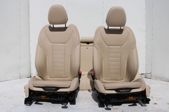 BMW X4 G02 FOTELE KOMPLET FOTELI siedzeń siedzenia tapicerka M PAKIET + boczki drzwiowe MAFO Vernasca/canberra-beige Dekorstep.