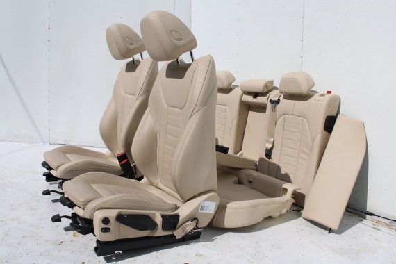 BMW X4 G02 FOTELE KOMPLET FOTELI siedzeń siedzenia tapicerka M PAKIET + boczki drzwiowe MAFO Vernasca/canberra-beige Dekorstep.