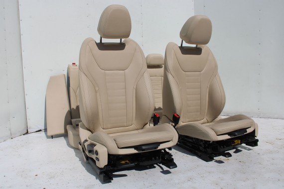 BMW X4 G02 FOTELE KOMPLET FOTELI siedzeń siedzenia tapicerka M PAKIET + boczki drzwiowe MAFO Vernasca/canberra-beige Dekorstep.