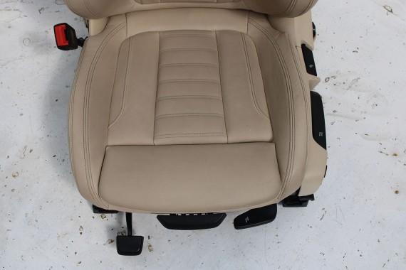 BMW X4 G02 FOTELE KOMPLET FOTELI siedzeń siedzenia tapicerka M PAKIET + boczki drzwiowe MAFO Vernasca/canberra-beige Dekorstep.
