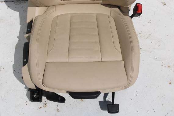 BMW X4 G02 FOTELE KOMPLET FOTELI siedzeń siedzenia tapicerka M PAKIET + boczki drzwiowe MAFO Vernasca/canberra-beige Dekorstep.