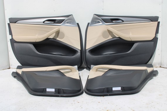 BMW X4 G02 FOTELE KOMPLET FOTELI siedzeń siedzenia tapicerka M PAKIET + boczki drzwiowe MAFO Vernasca/canberra-beige Dekorstep.