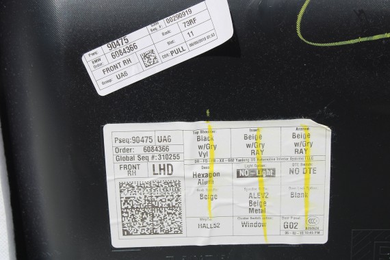 BMW X4 G02 FOTELE KOMPLET FOTELI siedzeń siedzenia tapicerka M PAKIET + boczki drzwiowe MAFO Vernasca/canberra-beige Dekorstep.