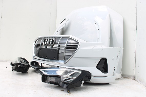 AUDI E TRON PRZÓD Matrix maska błotniki zderzak pas przedni lampy wzmocnienie błotnik lampa 2Y 	LS9R 	Gletscherweiss Biały ETRON