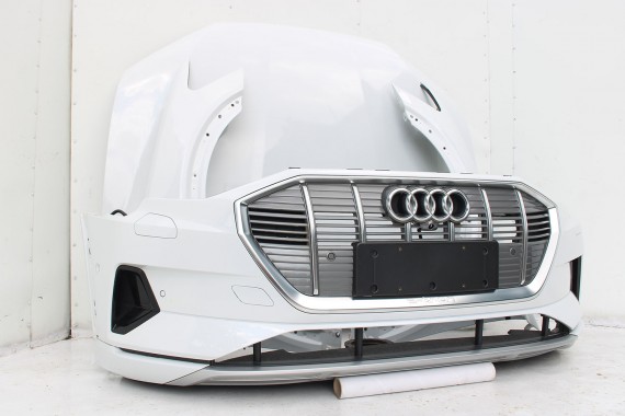 AUDI E TRON PRZÓD Matrix maska błotniki zderzak pas przedni lampy wzmocnienie błotnik lampa 2Y 	LS9R 	Gletscherweiss Biały ETRON