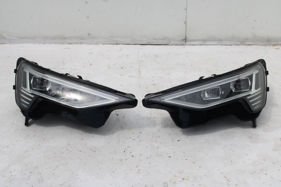 AUDI E TRON PRZÓD Matrix maska błotniki zderzak pas przedni lampy wzmocnienie błotnik lampa 2Y 	LS9R 	Gletscherweiss Biały ETRON