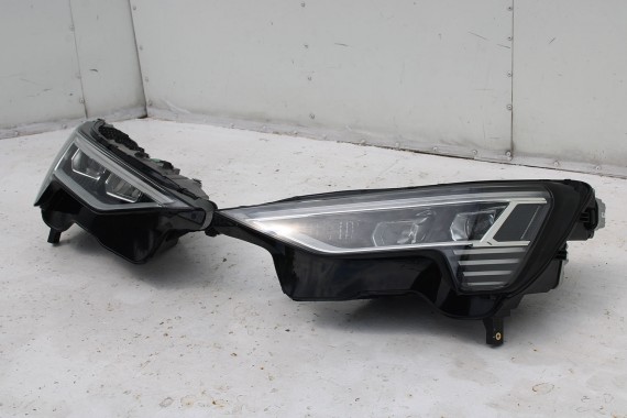 AUDI E TRON PRZÓD Matrix maska błotniki zderzak pas przedni lampy wzmocnienie błotnik lampa 2Y 	LS9R 	Gletscherweiss Biały ETRON