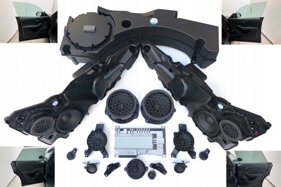 AUDI RSQ8 GŁOŚNIKI 80A035223 WZMACNIACZ BANG&Olufsen RS Q8 SQ8 4M8035621A Głośnik subwoofer Premium Sound system z dźwiękiem 3D
