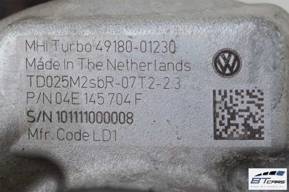 VW AUDI SEAT SKODA TURBINA TURBOSPRĘŻARKA 04E145704F 04E 145 704 F 04E145704R 04E145713N 04E145721R 04E145721E 04E145721 1.4 TSi