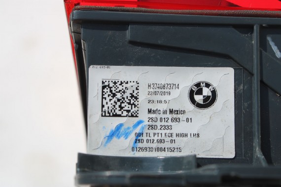 BMW X3 G08 TYŁ KLAPA BAGAŻNIKA LAMPY TYLNE 416 Carbon-schwarz Czarny 63217408743 63217408744 7408737 7408738 7408743 G01 lampa