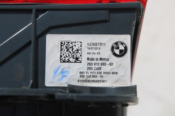 BMW X3 G08 TYŁ KLAPA BAGAŻNIKA LAMPY TYLNE 416 Carbon-schwarz Czarny 63217408743 63217408744 7408737 7408738 7408743 G01 lampa