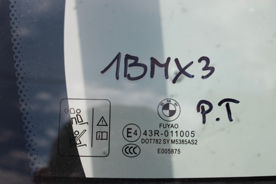 BMW X3 G08 IX3 SZYBA DRZWI 51357388833 drzwiowa tył tylna 51357388834 51337480563 51337480564 7388833 7388834 G01