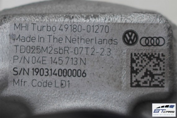 VW AUDI SKODA TURBINA TURBOSPRĘŻARKA 04E145713N 04E145704R 04E 145 704 04E145704F 04E145721R 04E145721E 04E145721 1.4 TSi SEAT
