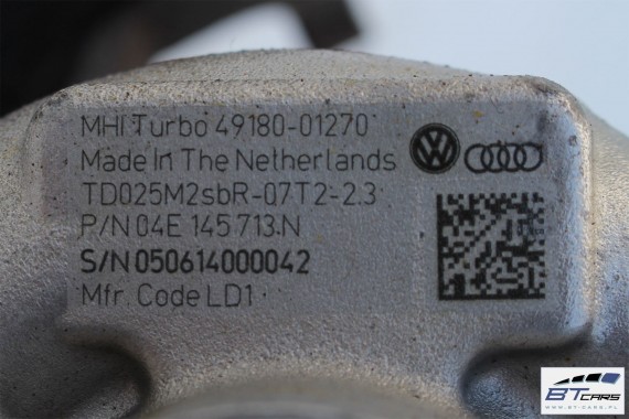 VW AUDI SKODA TURBINA TURBOSPRĘŻARKA 04E145713N 04E145704R 04E 145 713 04E145704F 04E145721R 04E145721E 04E145721 1.4 TSi SEAT