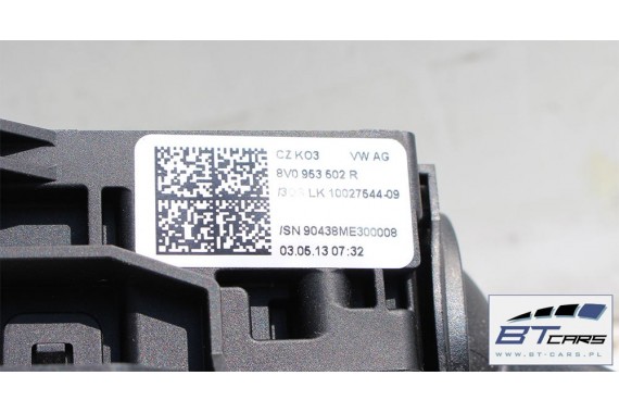 AUDI A3 MANETKI KIEROWNICY 8V0953521DR 8V0953502R  8V0 953 502 R 8V0 953 521 DR manetka przełącznik przełączniki 8V0953521DR