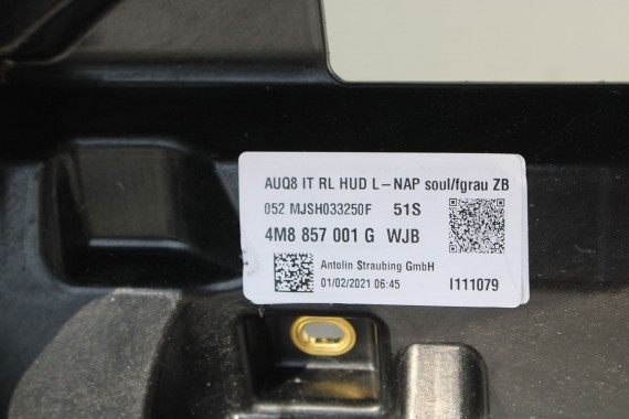 AUDI RSQ8 KONSOLA PULPIT DESKA ROZDZIELCZA KOKPIT PULPIT 4M8857001G 4M8 857 001 G skóra ANGLIK VIRTUAL COCPIT 4M8857001 UK