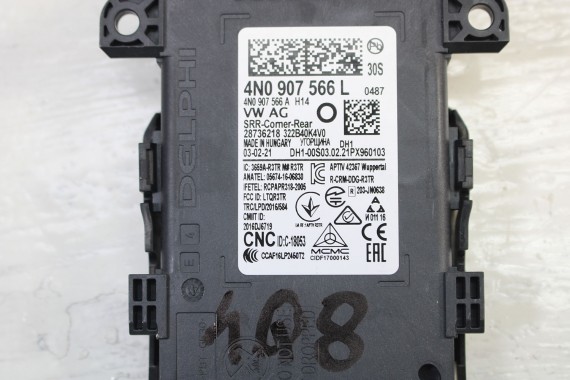 AUDI RSQ8 MODUŁ STEROWNIK SIDE ASSIST 4N0907566L TYŁ asystenta zmiany pasa A6 A7 A8 Q8 ETRON 2 szt. L +P 4N0907566L 4N0907566AL