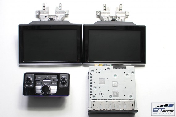 AUDI A8 CZYTNIK + PANEL 3G+ MMI  + MONITORY 4H0035762F 4H0919607 4H0919709C TYŁ TV ZESTAW RSE 4H EKRAN LCD 4H0035762F 4H0919607