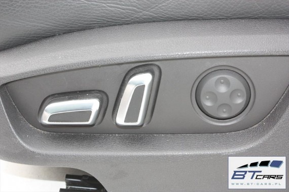 AUDI Q7 FL FOTELE KOMPLET FOTELI siedzeń siedzenia fotel tapicerka 4L skóra wersja 6-cio osobowa LIFT czarne wentylowane