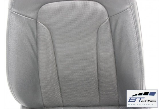 AUDI Q7 FL FOTELE KOMPLET FOTELI siedzeń siedzenia fotel tapicerka 4L skóra wersja 6-cio osobowa LIFT czarne wentylowane