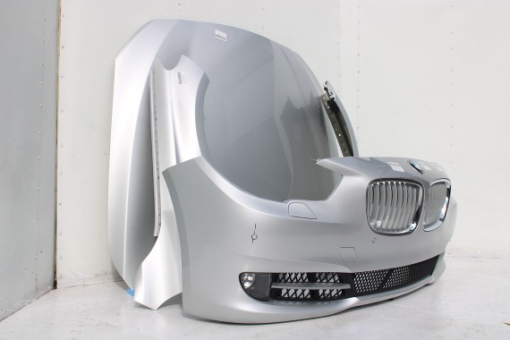 BMW 5 F07 PRZÓD maska błotniki zderza przedni lampy błotnik Kolor 5GT Gran Turismo 354 Titansilber Metallic  63217199602 GT
