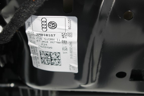 VW GOLF 7 VII FOTELE KOMPLET FOTELI siedzeń siedzenia fotel tapicerka 5G 5G4 welur + alcantara kolor czarno - szary 5G0