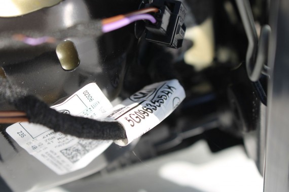 VW GOLF 7 VII FOTELE KOMPLET FOTELI siedzeń siedzenia fotel tapicerka 5G 5G4 welur + alcantara kolor czarno - szary 5G0