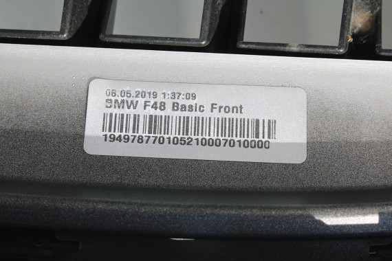 BMW X1 F48 PRZÓD maska błotniki zderzak pas przedni lampy wzmocnienie błotnik lampa Full Led A83 Glaciersilber 2.0 TDi diesel