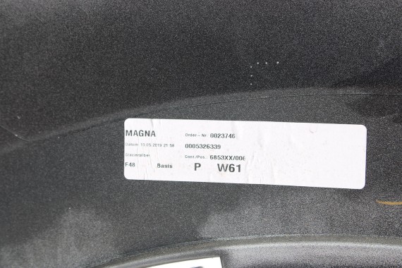 BMW X1 F48 PRZÓD maska błotniki zderzak pas przedni lampy wzmocnienie błotnik lampa Full Led A83 Glaciersilber 2.0 TDi diesel