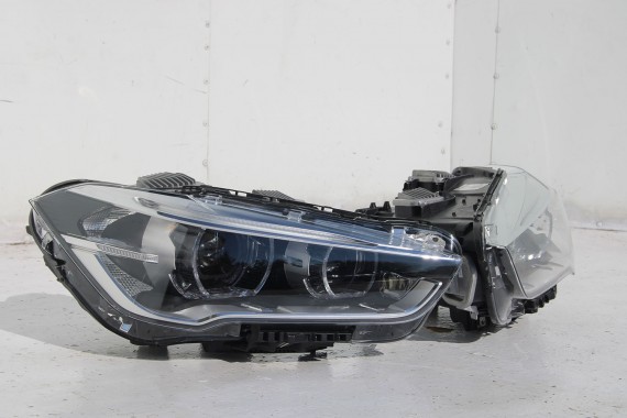 BMW X1 F48 PRZÓD maska błotniki zderzak pas przedni lampy wzmocnienie błotnik lampa Full Led A83 Glaciersilber 2.0 TDi diesel