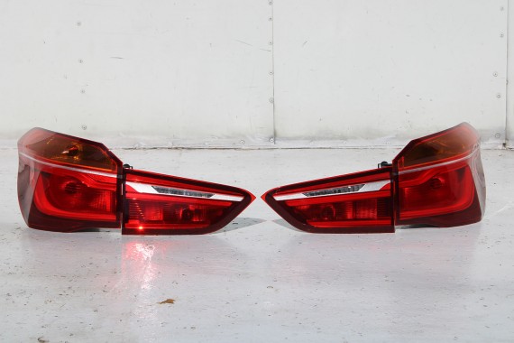 BMW X1 F48 TYŁ KLAPA BAGAŻNIKA ZDERZAK TYLNY + LAMPY TYLNE lampa A83 Glaciersilber Metallic Led Ledy 7350826 7448546 7448545