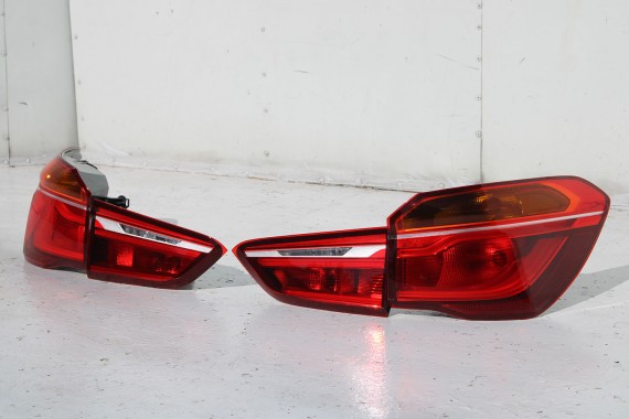 BMW X1 F48 TYŁ KLAPA BAGAŻNIKA ZDERZAK TYLNY + LAMPY TYLNE lampa A83 Glaciersilber Metallic Led Ledy 7350826 7448546 7448545