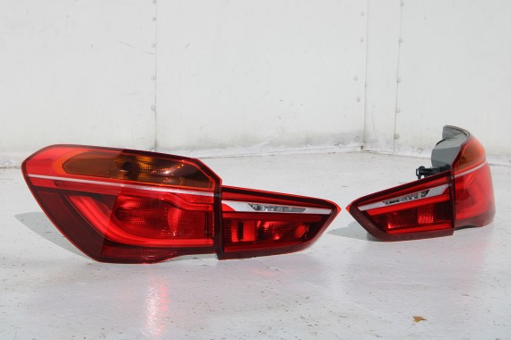 BMW X1 F48 TYŁ KLAPA BAGAŻNIKA ZDERZAK TYLNY + LAMPY TYLNE lampa A83 Glaciersilber Metallic Led Ledy 7350826 7448546 7448545