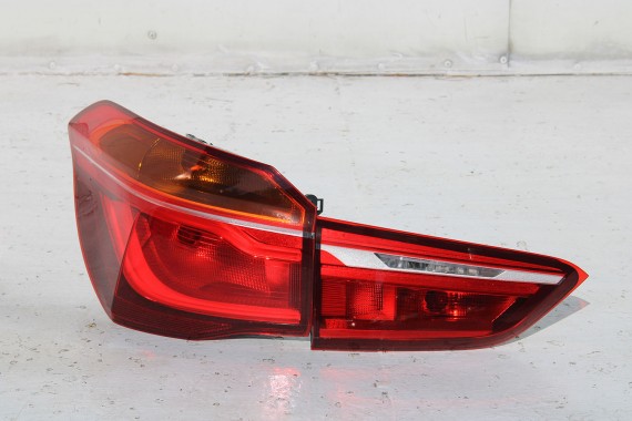 BMW X1 F48 TYŁ KLAPA BAGAŻNIKA ZDERZAK TYLNY + LAMPY TYLNE lampa A83 Glaciersilber Metallic Led Ledy 7350826 7448546 7448545