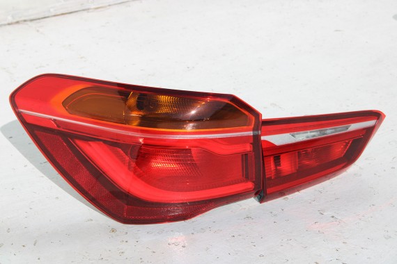 BMW X1 F48 TYŁ KLAPA BAGAŻNIKA ZDERZAK TYLNY + LAMPY TYLNE lampa A83 Glaciersilber Metallic Led Ledy 7350826 7448546 7448545