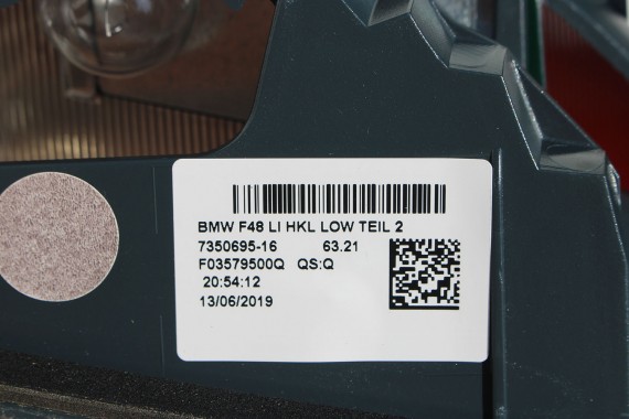 BMW X1 F48 TYŁ KLAPA BAGAŻNIKA ZDERZAK TYLNY + LAMPY TYLNE lampa A83 Glaciersilber Metallic Led Ledy 7350826 7448546 7448545