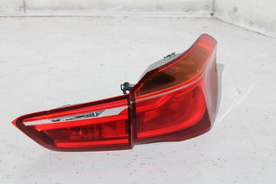 BMW X1 F48 TYŁ KLAPA BAGAŻNIKA ZDERZAK TYLNY + LAMPY TYLNE lampa A83 Glaciersilber Metallic Led Ledy 7350826 7448546 7448545
