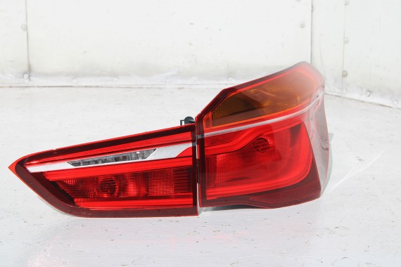 BMW X1 F48 TYŁ KLAPA BAGAŻNIKA ZDERZAK TYLNY + LAMPY TYLNE lampa A83 Glaciersilber Metallic Led Ledy 7350826 7448546 7448545
