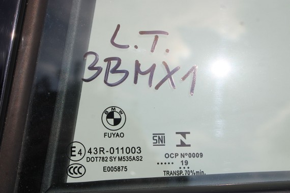 BMW X1 F48 SZYBA DRZWI 2019 AS2 TYŁ TYLNA 7405605 7405603 7405606 7405604 51377405603 51377405604 51377405605 51377405606 mała