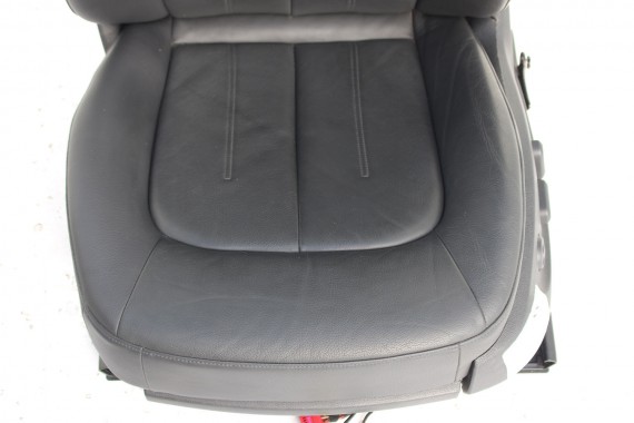 AUDI A6 4G SEDAN FOTELE KOMPLET FOTELI siedzeń siedzenia fotel tapicerka 4G5 skóra kolor czarny USA C7